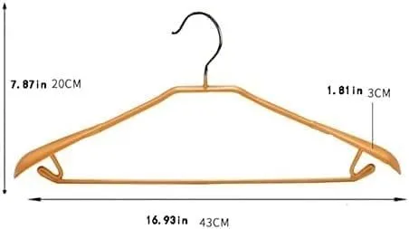 Miniatura 5 de Perchero organizador de ropa, perchas de ropa / perchas para abrigos, 10 perchas de metal antideslizante sin costuras para el hogar para colgar ropa