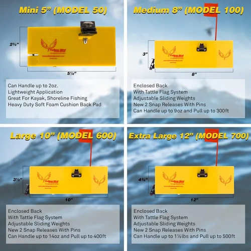 Miniatura 4 de Tablero de cepillado de pájaros amarillos para pesca, disponible en 4 tamaños