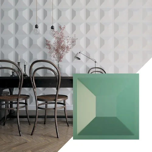 Miniatura 31 de Ekena Millwork 11 7/8 pulgadas de ancho x 11 7/8 pulgadas de alto, Diane EnduraWall Panel decorativo de pared 3D, rosa champán