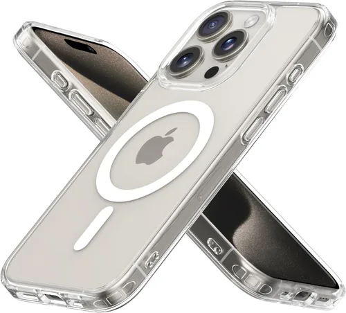 Miniatura 9 de Mobnano Funda para iPhone 13 Pro, compatible con MagSafe, funda transparente con anillo magnético, diseño multicolor protector a prueba de golpes