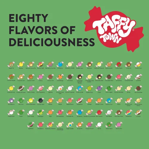 Miniatura 7 de Taffy Town Taffy de Agua Salada - Pastel de Manzana Taffy Gourmet Dulce Estilo Nougat Suave y Delicioso Bocadillos de Verano Dulces Buenos