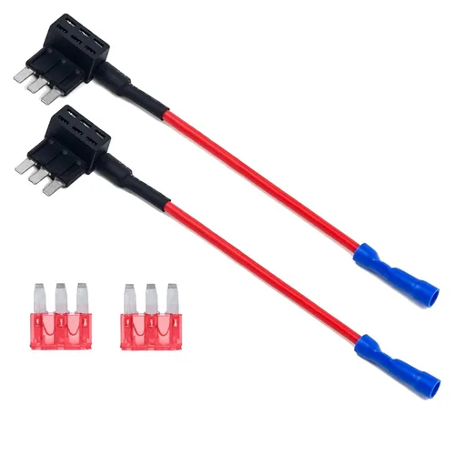 Miniatura 8 de Adaptadores de circuito, grifo de fusible micro 3, portafusibles expandibles estilo hoja de 12 V para luces subterráneas, interiores LED coches