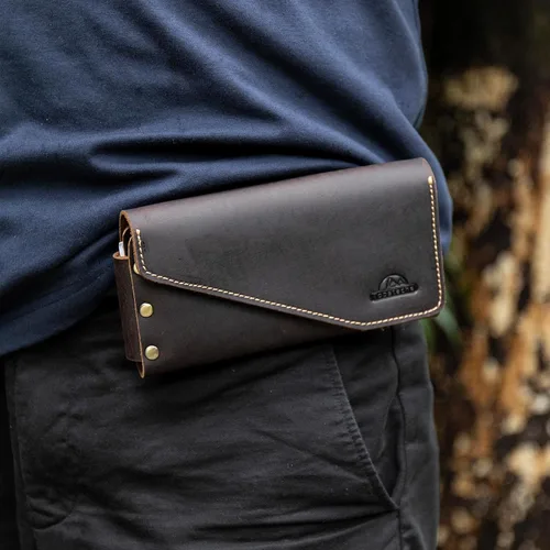 Miniatura 3 de Topstache Funda de cuero para iPhone 17/16/15 Pro Max, Galaxy S25/S24 Ultra - Funda para teléfono celular con trabilla para cinturón - Funda