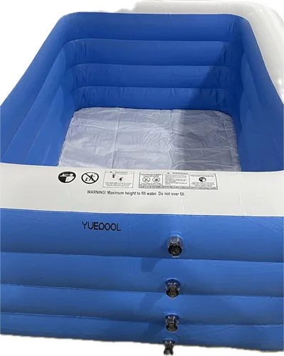 Miniatura 6 de Piscina inflable, 79 x 58 x 29 pulgadas, piscina familiar gruesa sobre el suelo para exteriores, patio trasero, jardín, fiesta acuática de verano