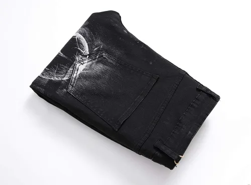 Miniatura 32 de Enrica Pantalones vaqueros estampados casuales para hombre