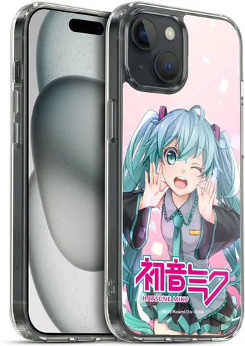 Miniatura 183 de Head Case Designs Licencia Oficial Hatsune Miku Gráficos Lindos Carcasa de Gel [Protección de Grado Militar] Compatible con Apple iPhone 7