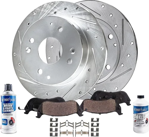 Miniatura 15 de Detroit Axle - Kit de freno delantero para Ford 2000-2005 Excursion 1999-2004 F-250 F-350 Super Duty Pinza de freno de disco con soporte Pastillas