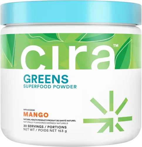 Miniatura 12 de Cira Daily Greens - Polvo de superalimento de espirulina orgánica endulzado naturalmente con ingredientes ricos en antioxidantes para deshinchazón
