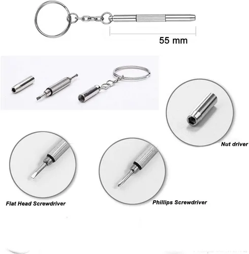 Miniatura 4 de Gafas de sol, almohadillas de nariz, brazo de gafas de sol, gafas de silicona suave, destornillador, kit de repuesto para gafas, lentes de sol..