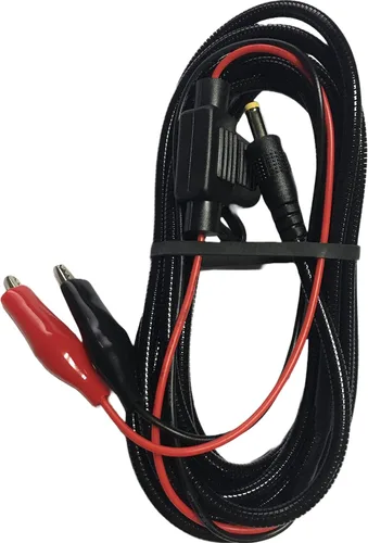 Barehill Cable blindado resistente a roedores con clips de cocodrilo, cable de metal envuelto en resorte de 12 V CC 20 AWG, compatible con Tactacam