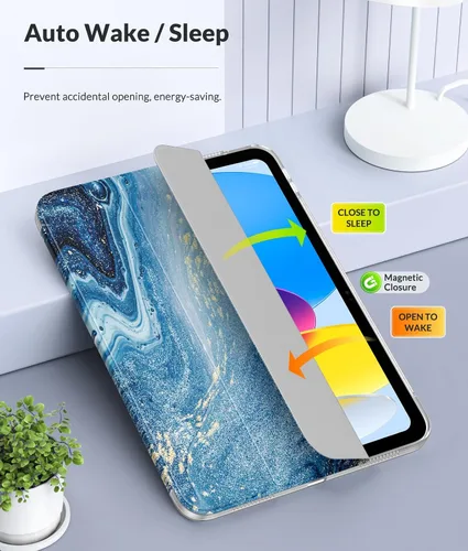 Miniatura 7 de MoKo Funda para Nuevo iPad (A16) de 11ª Generación 2025/ 10ª Generación 2022, Funda para iPad de 11 Pulgadas/ 10.9 Pulgadas con Funda Trasera