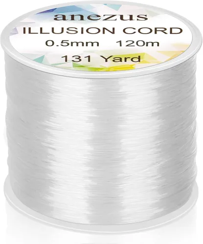 Miniatura 7 de Anezus Alambre de pesca para colgar, línea de pesca transparente, cuerda invisible, línea de monofilamento fuerte para colgar decoraciones
