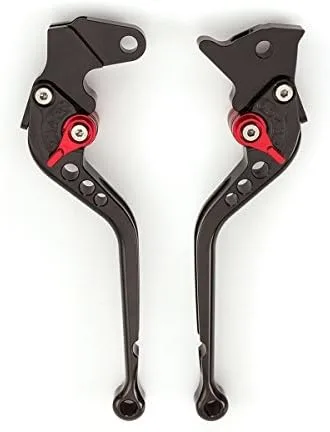 Miniatura 3 de FXCNC Billet - Palancas de embrague de freno ajustables largas compatibles con Benelli TNT300 TNT600 BN600 BN302 todos los años Palanca negra