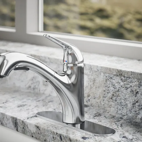 Miniatura 6 de KOHLER 30612-CP Jolt - Grifo extraíble para fregadero de cocina, cabezal rociador de dos funciones, control táctil, 1.5 GPM, diseño elegante, cromo