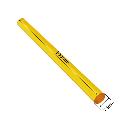 Miniatura 3 de 12 extensiones de cabello con pegamento de queratina, color amarillo, adecuadas para estilo de cabello humano sintético