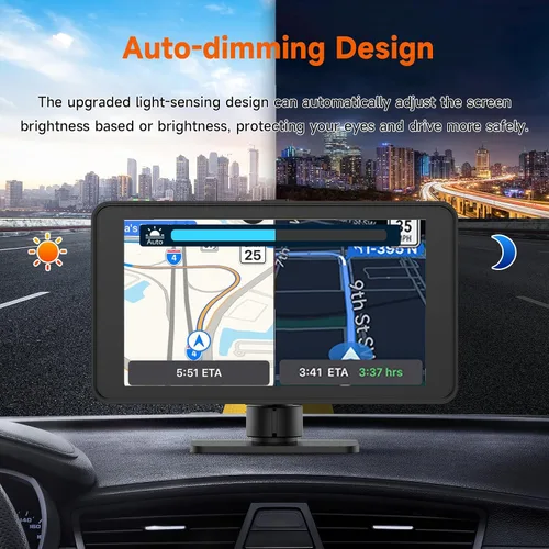 Miniatura 6 de Spedal Receptor inalámbrico CarPlay y Android Auto CL518, cámara de tablero Ultra HD de 2.5K, audio Bluetooth, comando de voz, carga rápida