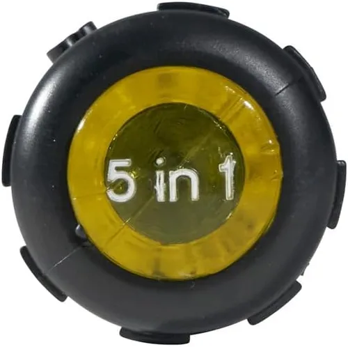 Miniatura 5 de Klein Tools 32476 - Destornillador multicabezal/llave de tuerca 5 en 1 con 2 ranuradas, 2 Philips y 1 punta de llave de tuerca
