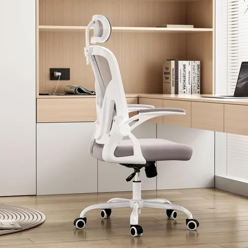 Miniatura 8 de Ergonomic Office Chair, Home Desk Chair with Adjustable & 30° Rotating Headrest, Vertical Adjustable Lumbar Support, Breathable Mesh Back, Elastic
