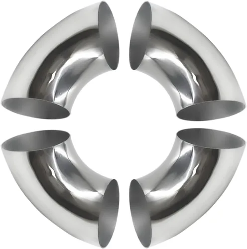 Tubo de codo de escape de 90 grados (codo doblado de mandril) SS304 de acero inoxidable apto para codo de escape modificado de automóvil, pasamanos