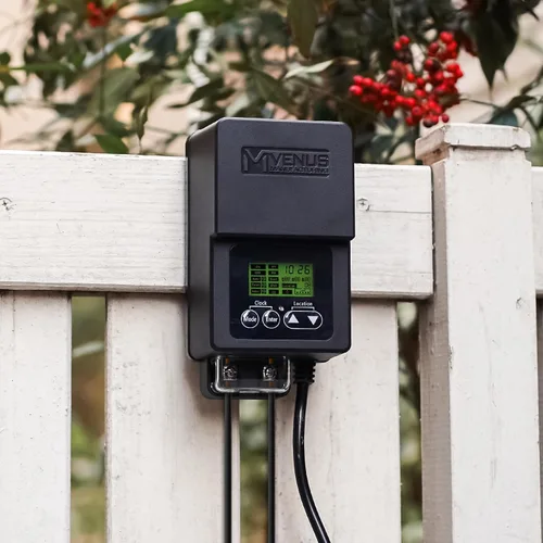 Miniatura 6 de VENUS MANUFACTURING Transformador de bajo voltaje al aire libre 60 W transformador de iluminación de paisaje con temporizador y sensor de foto