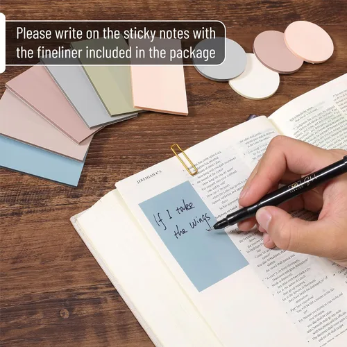 Miniatura 4 de Mr. Pen- Conjunto de diario bíblico (colección Selah) Complete Faith Journaling Kit with Highlighters, Pens, Sticky Notes, Tabs, Washi Tape &
