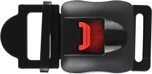 Miniatura 7 de 5 unids motocicleta cascos velocidad clip barbilla correa liberación rápida desconexión hebilla plástico metal motocicleta casco hebilla negro rojo