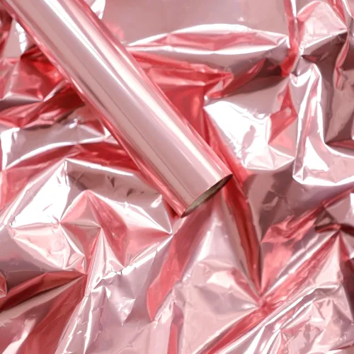 Miniatura 9 de Rollo de papel de envoltura de regalo de película metálica roja de color liso, para bodas, cumpleaños, Navidad, Día de la Madre, Año Nuevo, baby