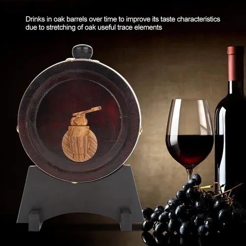 Miniatura 9 de Pilipane Barril de vino personalizado de 1 5/3/5/10 litros, barril de whisky envejecido de roble, añeja tu propio whisky, cerveza, vino, bourbon