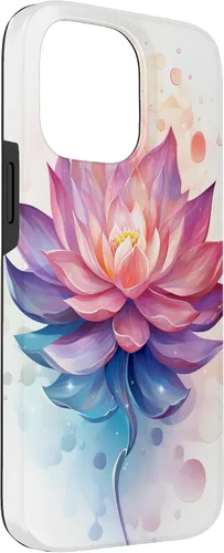 Miniatura 3 de Funda para iPhone 14 Pro Max Lotus Flower Symbol of Beauty and Spirituality Illustration Case