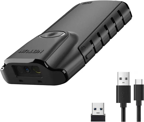 Miniatura 9 de NETUM Escáner de código de barras Bluetooth 1D, lector de código de barras CCD portátil pequeño 3 en 1, lector de código de barras CCD automático