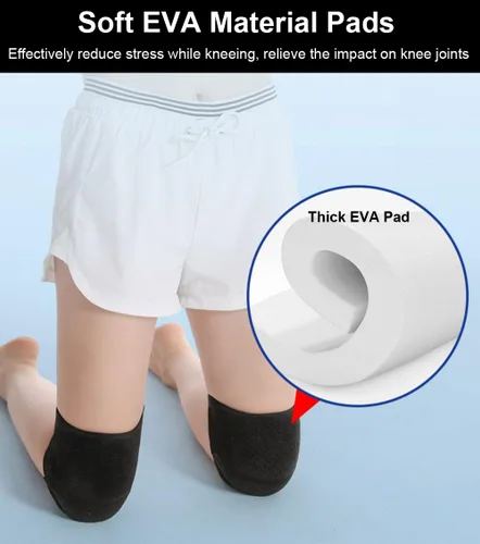 Miniatura 5 de Rodilleras para mujeres y hombres, rodilleras suaves de baile con bandas ajustables, rodilleras de voleibol para mujeres y hombres, rodilleras