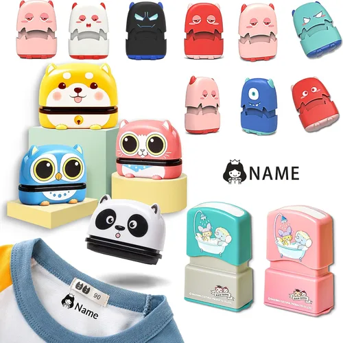 Sello de nombre personalizado para ropa de niños, etiquetas de nombre personalizadas, etiquetas, sellos, ropa de bebé, guardería, marcadores