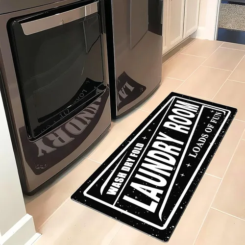 Miniatura 10 de Alfombra de cocina de 20 x 48 pulgadas, antigüedad, antideslizante, alfombra de goma natural duradera para cocina