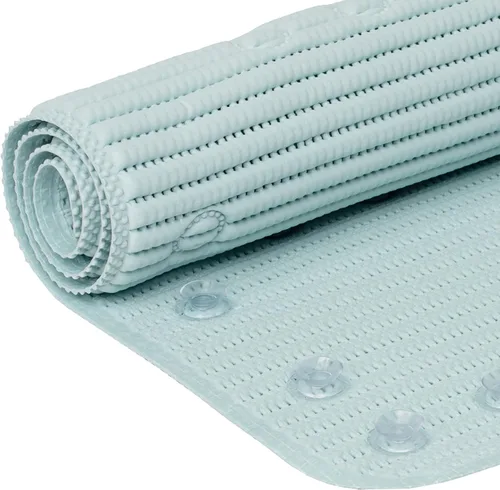 Miniatura 3 de Duck Brand Clorox - Tapete de baño para bañeras, tapete antideslizante para bañera con ventosas, 17 x 36 pulgadas, azul cielo, paquete de 2