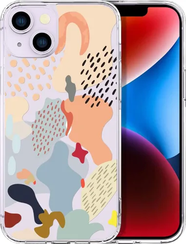 Miniatura 76 de Compatible con iPhone 14, funda transparente y bonita para mujeres y niñas, diseño floral, diseño floral femenino, funda para teléfono 14