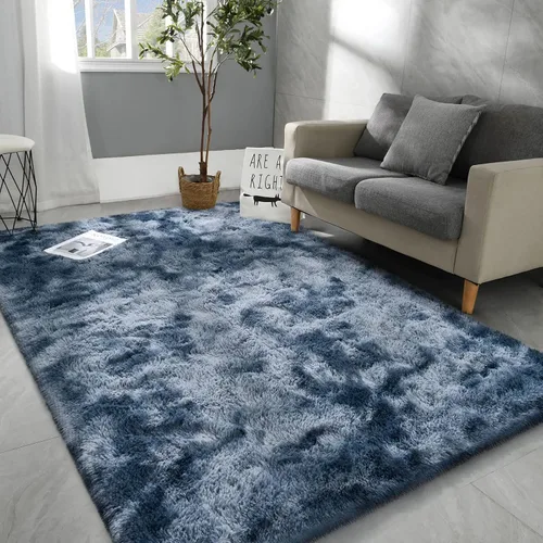 Miniatura 16 de Hutha Alfombras de Área Grandes de 5x8 pies para Sala de Estar, Alfombra Moderna Súper Suave y Esponjosa para Dormitorio, Alfombras Shag Peludas