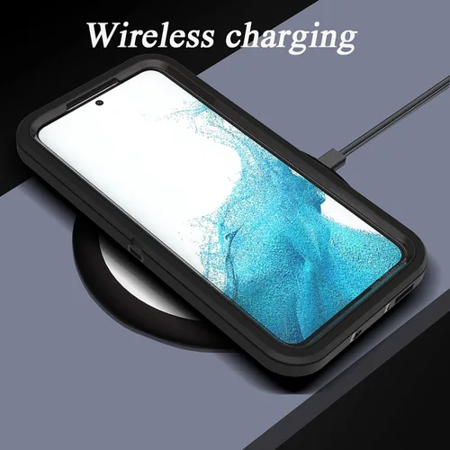 Miniatura 7 de YmhxcY Funda S22, funda para Galaxy S22, funda duradera de 3 capas a prueba de caídas, protección contra caídas, funda de goma sólida mate