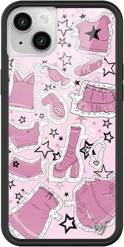 Miniatura 55 de Fundas Wildflower - Realización Par x Devon Lee Carlson, Compatible con Apple iPhone 13/14 Rojo, Ranas, Colaboración - Protector de goma negro