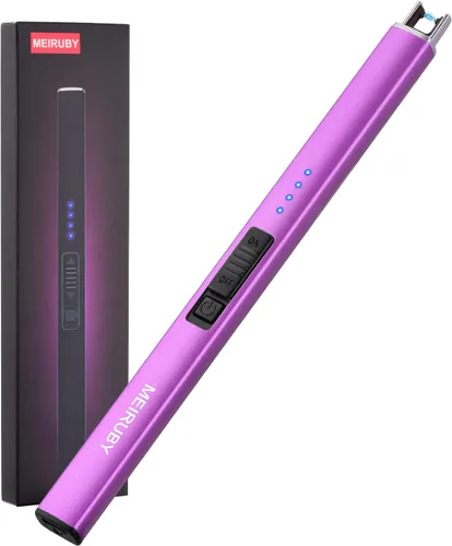 Miniatura 17 de MEIRUBY Encendedor Eléctrico de Velas, Regalos para Rellenos de Medias de Navidad para Mujeres Mamá Hombres Esposa Hermana, Encendedor USB de Arco