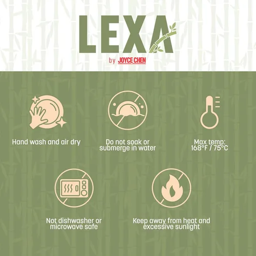 Miniatura 3 de LEXA Ensaladera de bambú hecha a mano de 12 pulgadas – Frutero de madera grande de 130 onzas para encimera de cocina, bambú natural