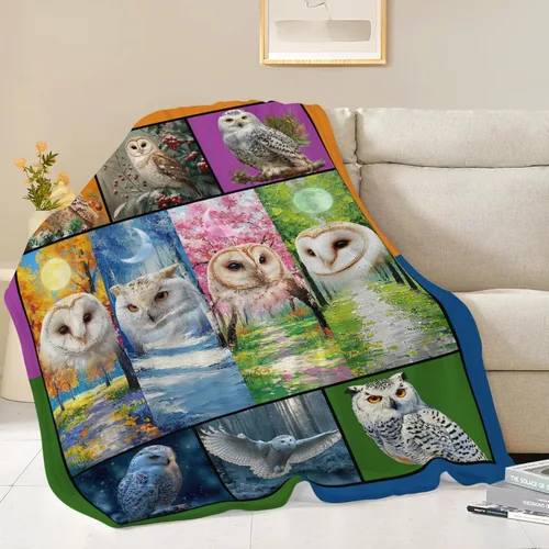 Miniatura 266 de Manta de Foca del Océano, Regalos de Focas para Niños, Niñas, Adultos, Mujeres y Hombres, Suave, Acogedora, Cálida, Felpa Esponjosa, Mullida