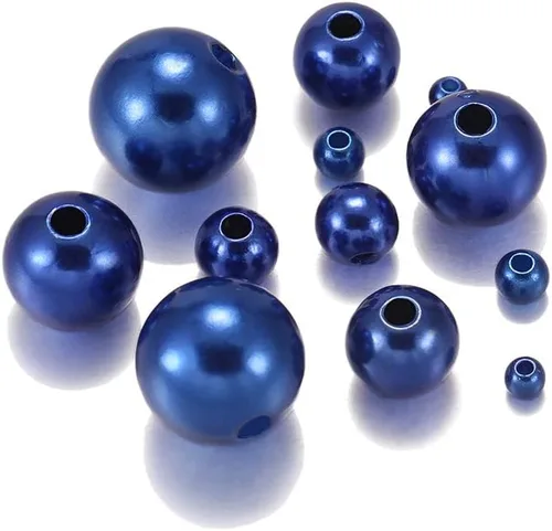 Miniatura 14 de 360 unids/bolsa 4 8 10 0.472 in tamaño mixto acrílico imitación perlas perlas con agujero cuentas de plástico para bricolaje fabricación de joyas
