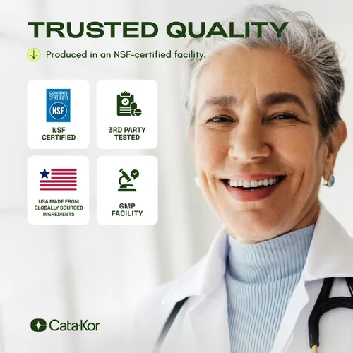 Miniatura 5 de Suplemento Cata-Kor NMN 1000mg – Suplemento NAD 4-en-1 con Quercetina TMG Resveratrol – Alternativa NMNH – Respalda la Energía Celular