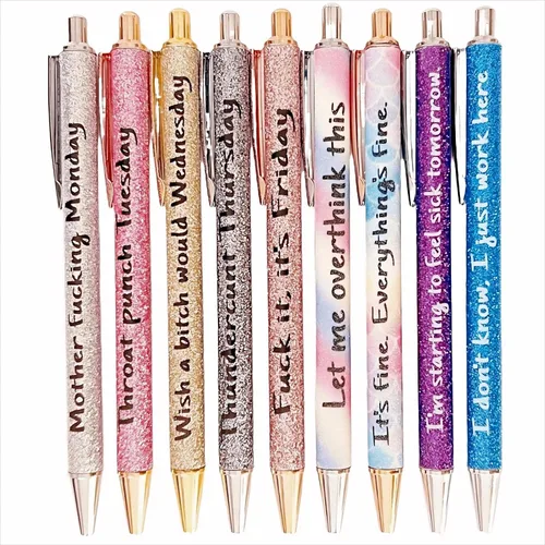 Miniatura 13 de Juego de 5 bolígrafos divertidos para enfermera, bolígrafos divertidos de tinta negra, bolígrafos de enfermería para enfermeras, médicos