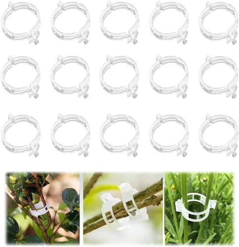 Miniatura 8 de Clip de plástico seguro para plantas, clips de soporte para plantas, clips de jardín para plantas trepadoras, clips de enrejado de plástico