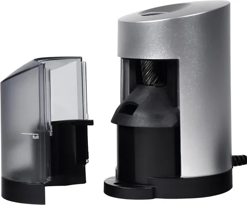 Miniatura 3 de School Smart sacapuntas vertical para lápices, 6 x 4 pulgadas, eléctrico, Negro/Plateado