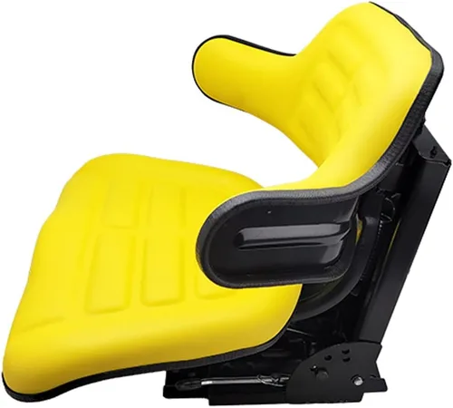 Miniatura 3 de Asiento universal amarillo de la suspensión del tractor se adapta a John Deere 2550, 2630, 2640, 2750
