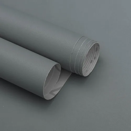 Froluya Papel tapiz adhesivo gris para despegar y pegar, mate, extraíble, impermeable, para despegar y pegar, papel adhesivo autoadhesivo para
