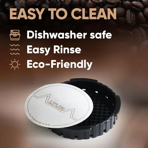 Miniatura 2 de El ULTRA XL: Filtro de metal reutilizable para cafetera AeroPress. También se adapta a la prensa de café AeroPress Go. No más filtro de papel XL