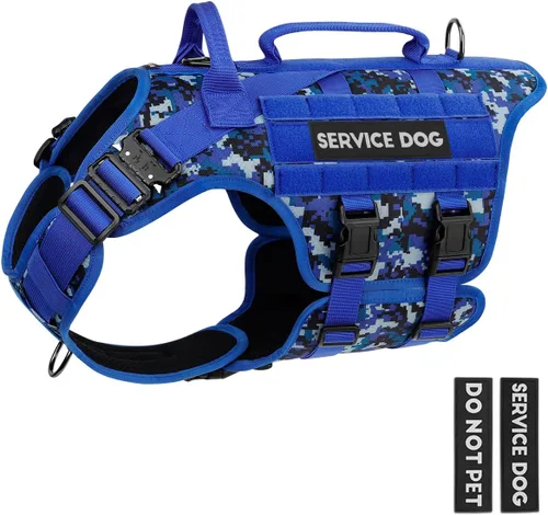 Miniatura 27 de Arnés táctico para perros - PETNANNY Chaleco para perro de servicio para perros grandes Cobertura corporal completa en arnés para perros de Rosa